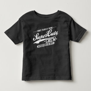 T-shirt Três anos de ser grupo Supercute (aniversário de