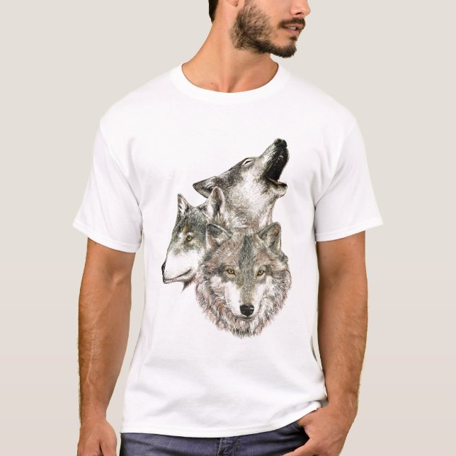 T-shirt Três lobos (Frente)