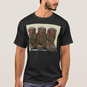 T-shirt Três Macacos Sábios