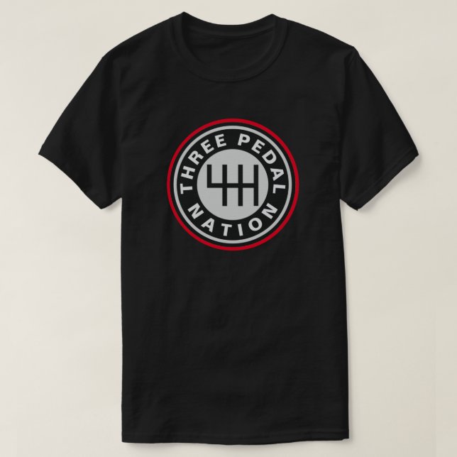 T-Shirt três nações PEDAIS (Frente do Design)
