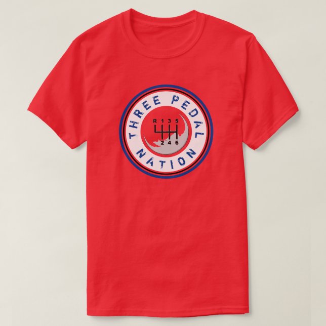 T-Shirt três nações PEDAIS (Frente do Design)