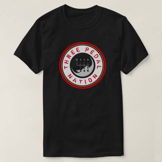 T-Shirt três nações PEDAIS (Frente do Design)