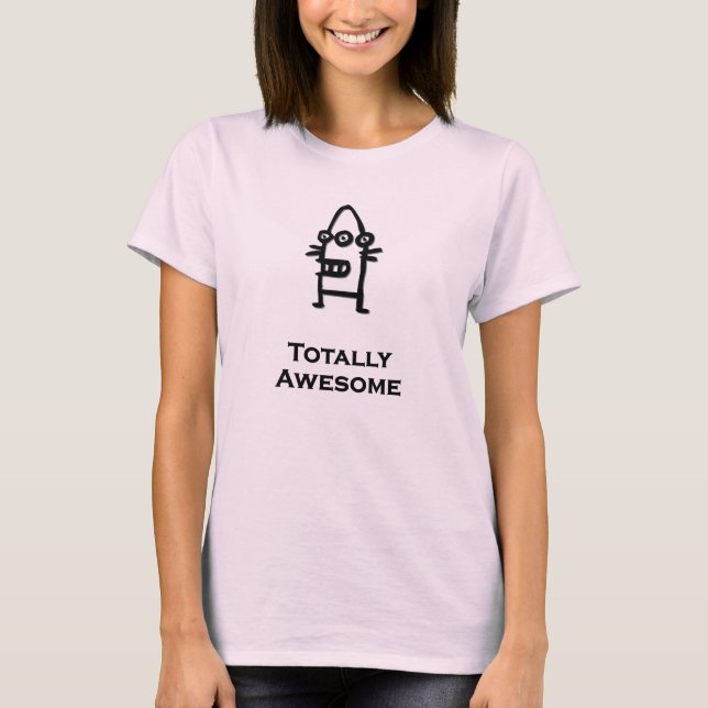 T-shirt Três Olhos Bot Totalmente Incrível (Frente)