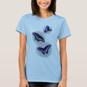 T-shirt Três Swallowtail preto