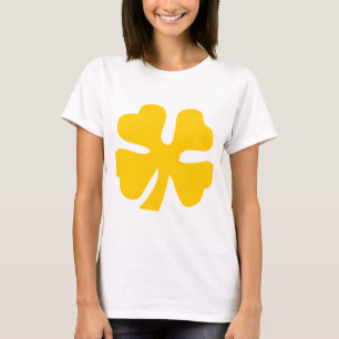 T-shirt Trevo de quatro folhas - âmbar
