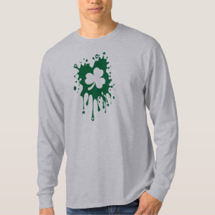 T-shirt Trevo irlandês Splat!