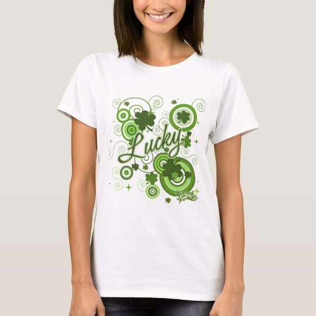 T-shirt Trevos afortunados (Frente)