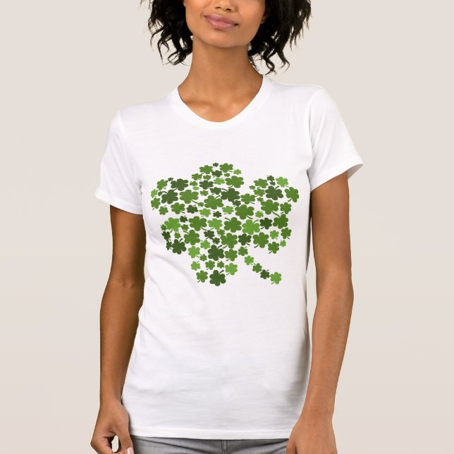 T-shirt Trevos irlandeses (Frente)
