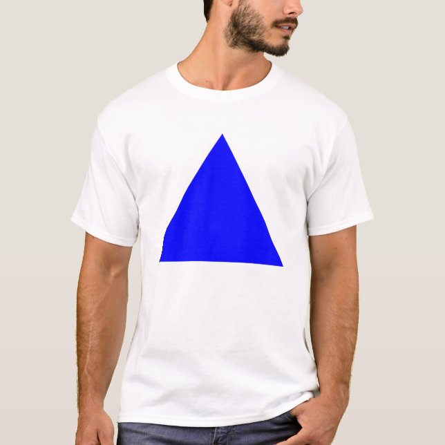 T-shirt Triângulo - Azul (Frente)