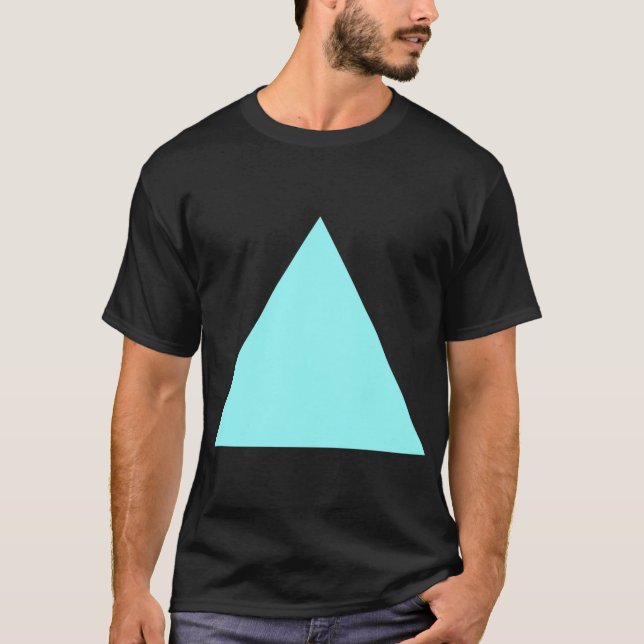 T-shirt Triângulo - Azul-Gelo (Frente)