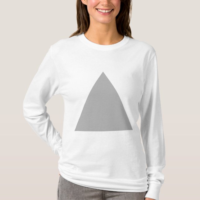T-shirt Triângulo - Cinza 30pc (Frente)