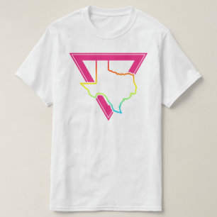 T-shirt triângulo rosa texas
