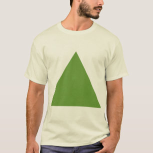 T-shirt Triângulo - Verde-abacate