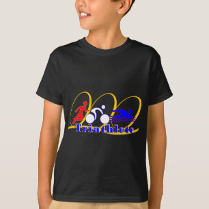 T-shirt Triathlete - funcione a natação da bicicleta