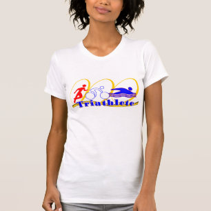 T-shirt Triathlete - FUNCIONE a NATAÇÃO da BICICLETA - o