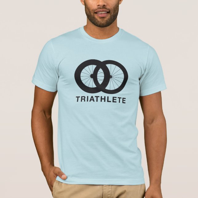 T-shirt Triathlete na raça do triathlon (Frente)