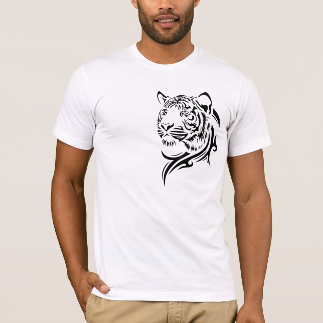 T-shirt tribais do tigre (1) (Frente)