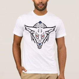 T-shirt tribal do cão do raio
