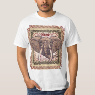 T-shirt tribal do elefante