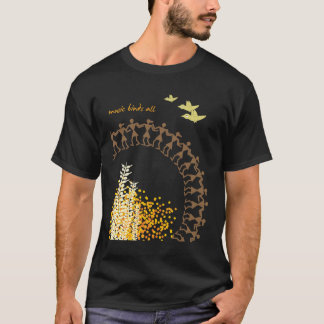 T-shirt tribal indiano do design - preto