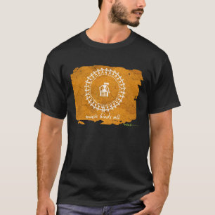 T-shirt tribal indiano do design - preto