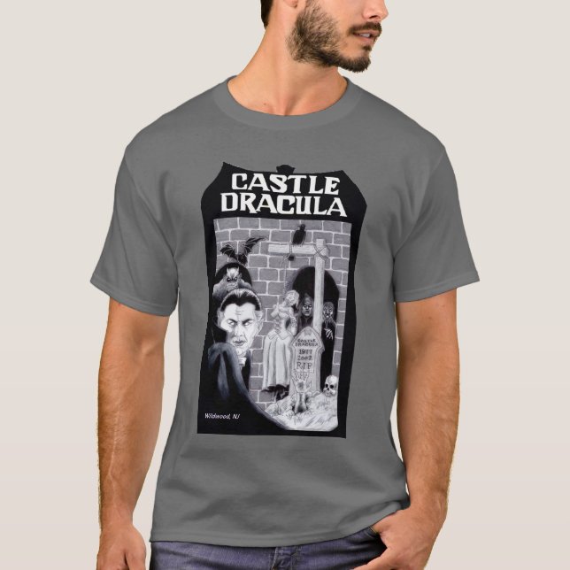 T-shirt Tributo de Dracula do castelo (Frente)