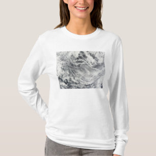 T-shirt Trilhas do navio no Oceano Pacífico