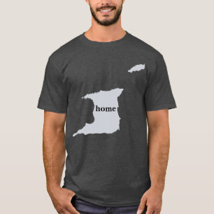 T-shirt Trinidad and Tobago dirigem o mapa