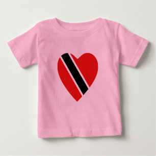 T-shirt Trinidad e Tobago Flag Heart-Shirt