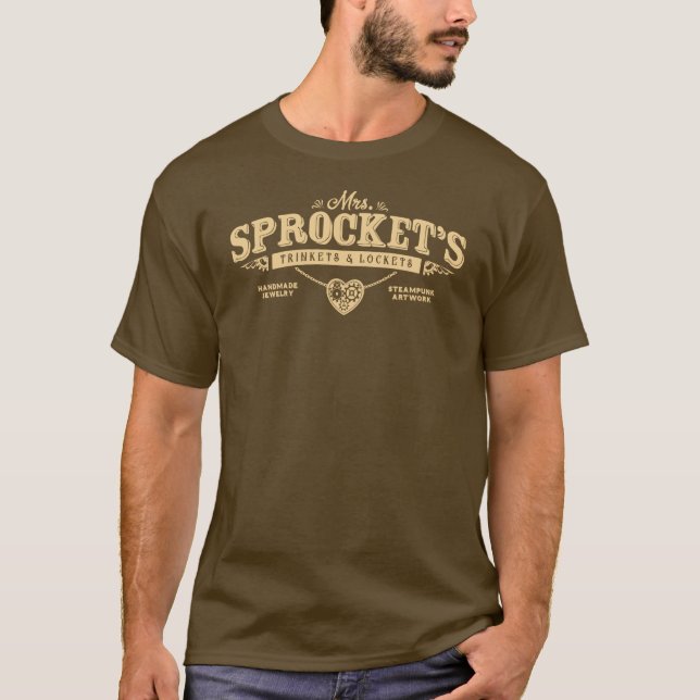 T-SHIRT Trinkets da Sra. Roda dentada & dos (Frente)