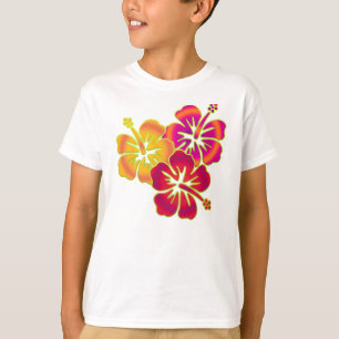 T-shirt trio de hibisco