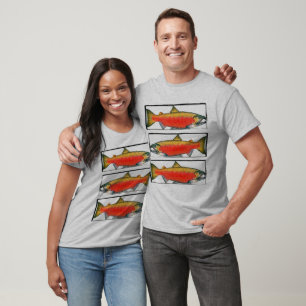 T-shirt Trio dos salmões vermelhos