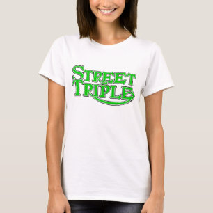 T-shirt triplicar-se da rua das senhoras