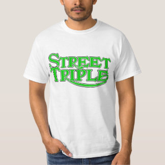 T-shirt triplicar-se da rua do valor