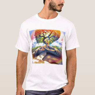 T-shirt trippy-homem-árvore