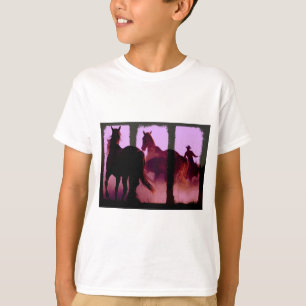 T-shirt Triptych de Cavalo Selvagem