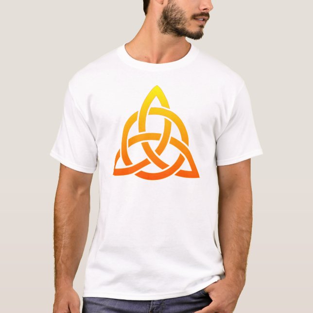 T-shirt Triquetra/nó celta da trindade (Frente)