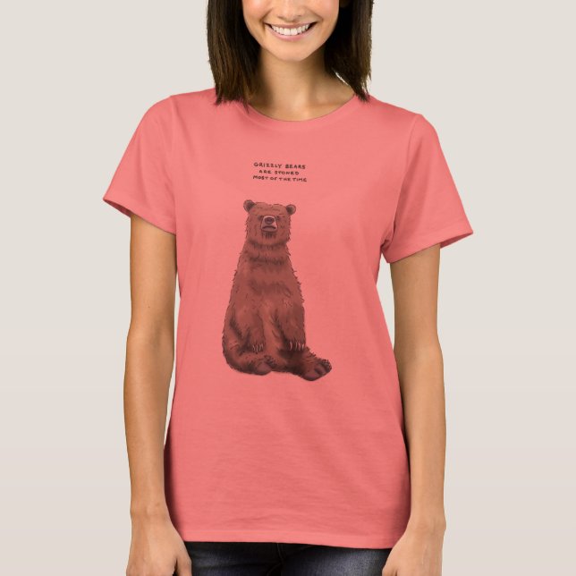 T-shirt trivia do urso pardo (Frente)