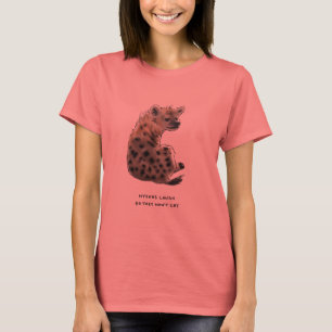 T-shirt trivialidade da hiena