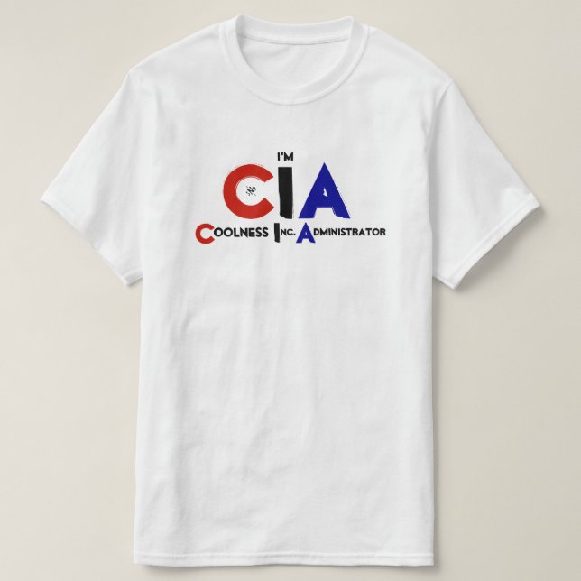 T-shirt Trocadilho da CIA (Frente do Design)