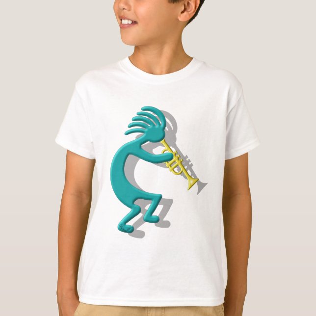 T-shirt Trombeta de Kokopelli (Frente)