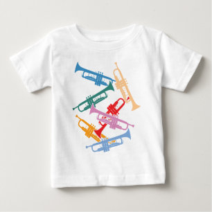 T-shirt Trombetas coloridas