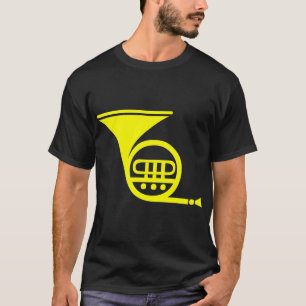T-shirt Trompa francesa - amarelo