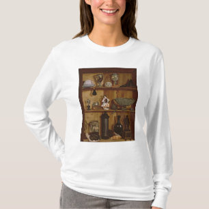 T-shirt Trompe - l ' oeil com uma estatueta de Hercules