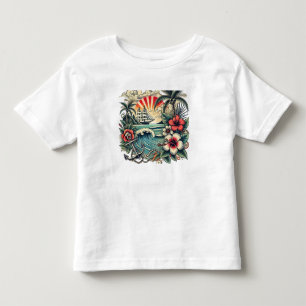 T-Shirt Tropical Tattoo Art Beach Paradise