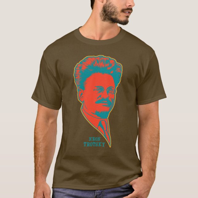 T-shirt Trotsky de néon (Frente)