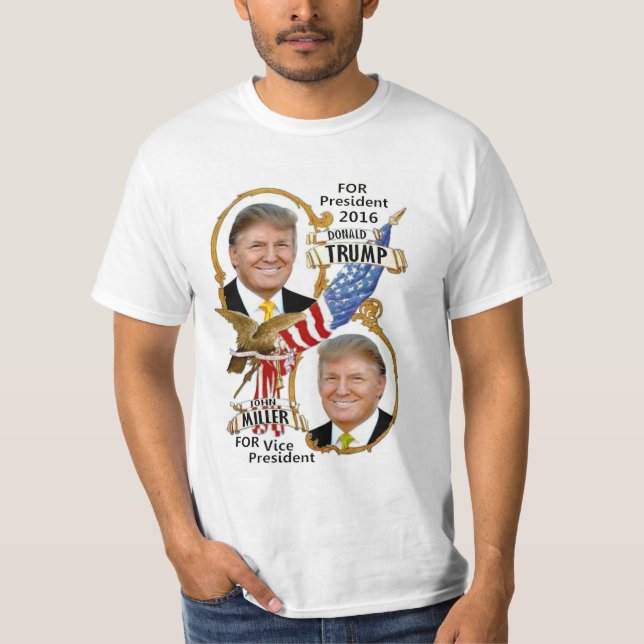 T-shirt Trump / Miller em 2016 (Frente)