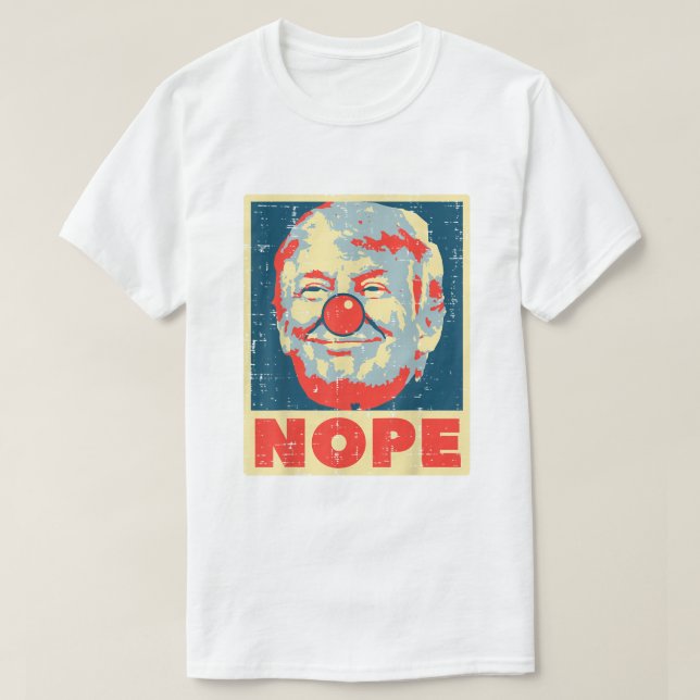 T-Shirt TRUMP NOPE (Frente do Design)