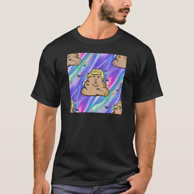 T-shirt trunfo de dump holográfico (Frente)