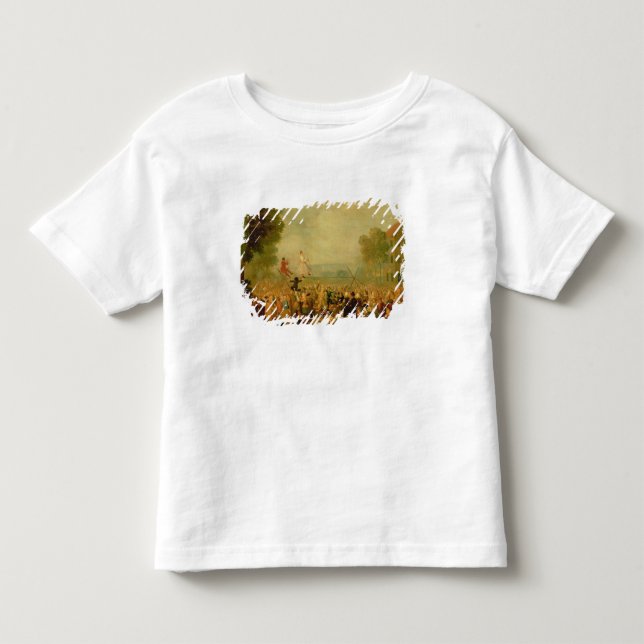 T-shirt Trupe dos atores que executam em um Tightrope (Frente)